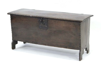 Lot 19 - A late 17th/early 18th century oak six-plank...