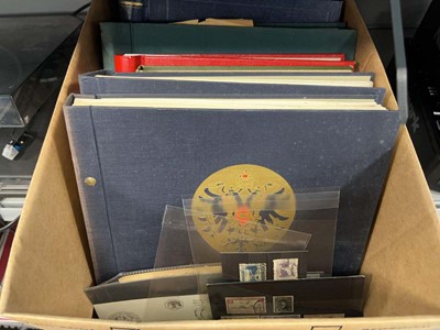 Lot 2526 - Box containing various stamps in albums