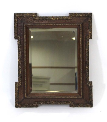 Lot 13 - A Victorian oak and gilt highlighted wall...