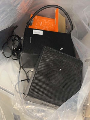 Lot 2530 - 2 Samsung surround speakers along with a tyre...