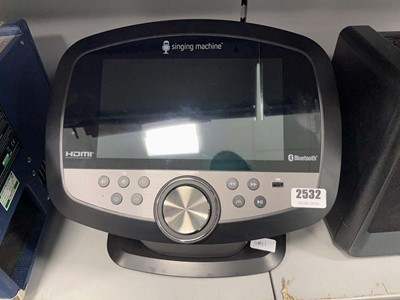 Lot 2532 - Wifi karaoke singing machine with 2 microphones