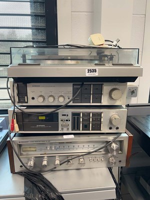 Lot 2535 - Pioneer turntable along with a Pioneer SA740...