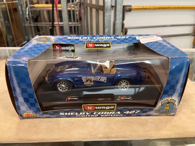 Lot 2493 - Boxed Burago Shelby Cobra 427 limited edition...