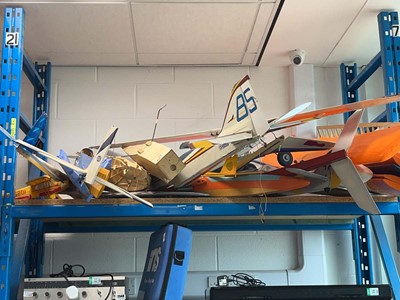 Lot 2547 - Large collection of model aircraft chassis and...