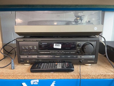 Lot 2551 - Technics turn table together with a Technics...