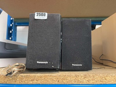 Lot 2560 - 2 Panasonic SBDT100 speakers