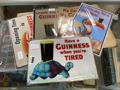 Lot 2505 - Selection of Guinness metal advertising plaques