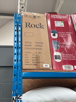 Lot 3220 - 3 piece the rock suitcase set