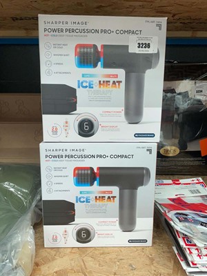 Lot 3236 - 2 Sharper Image massage guns
