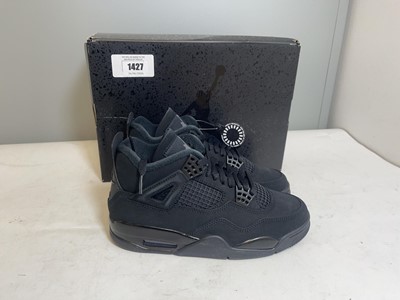 Lot Nike UK6 air jordan 4 retro trainers in black -...