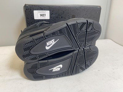 Lot Nike UK6 air jordan 4 retro trainers in black -...