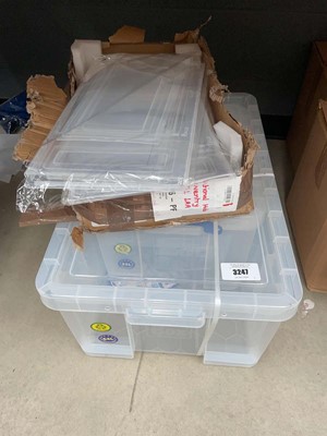 Lot 3247 - Clear 64ltr storage box
