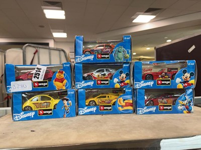 Lot 2514 - Selection of Burago Disney diecast model cars