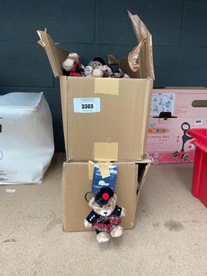 Lot 3303 - 2 boxes of Pride of Scotland eco soft toys