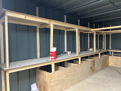 Lot 4016 - Alsim 20ft steel storage container with pair...