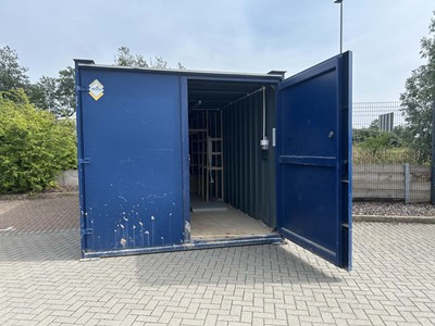 Lot 4016 - Alsim 20ft steel storage container with pair...
