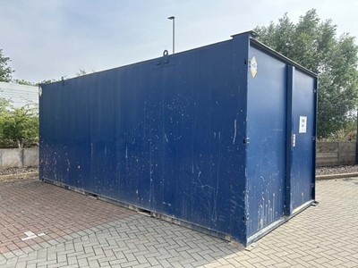Lot 4016 - Alsim 20ft steel storage container with pair...