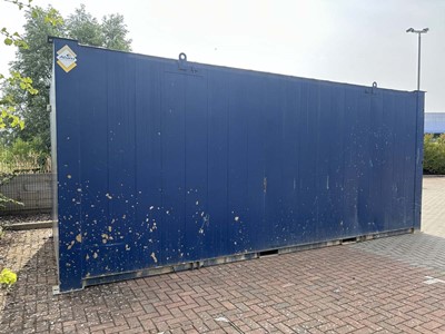 Lot 4016 - Alsim 20ft steel storage container with pair...