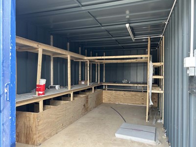 Lot 4016 - Alsim 20ft steel storage container with pair...