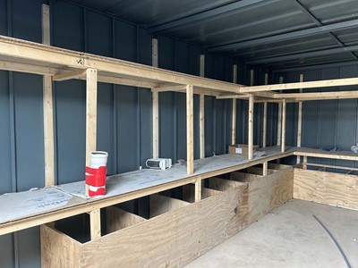 Lot 4016 - Alsim 20ft steel storage container with pair...