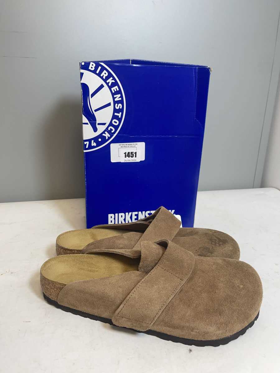 Lot Birkenstock UK9 loma sandals in dark tea - boxed