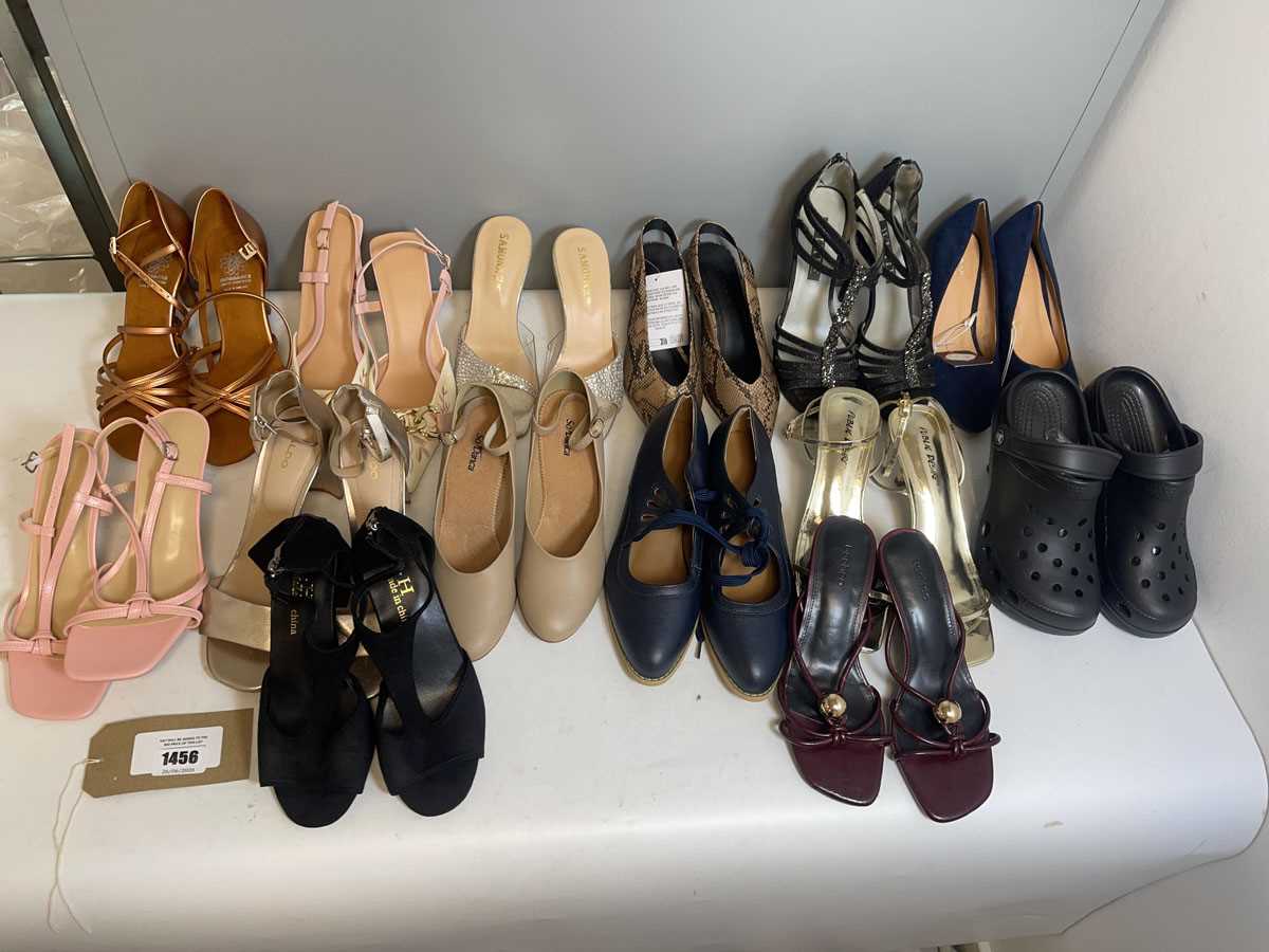 Lot 14x Pairs of high heels to include Public...