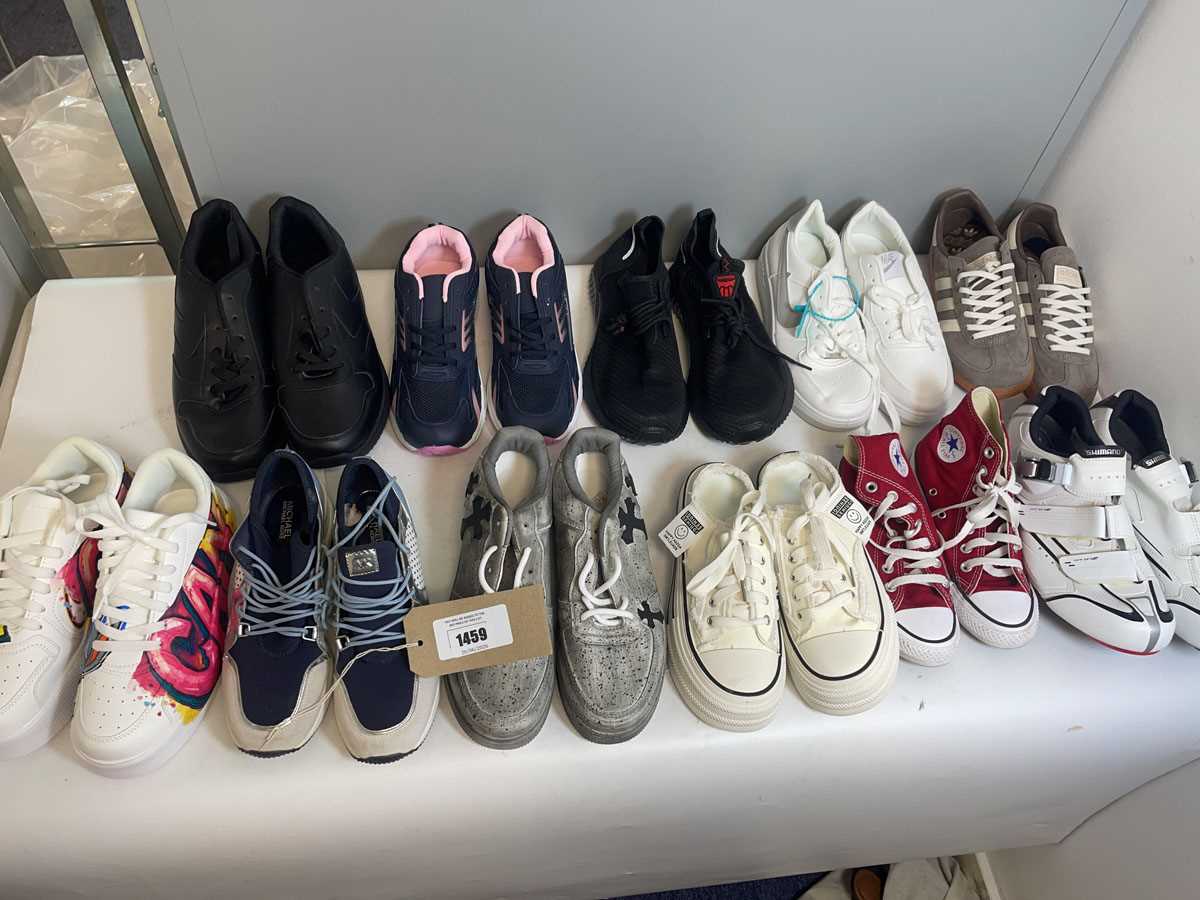 Lot 11x Pairs of trainers to include Shimano,...