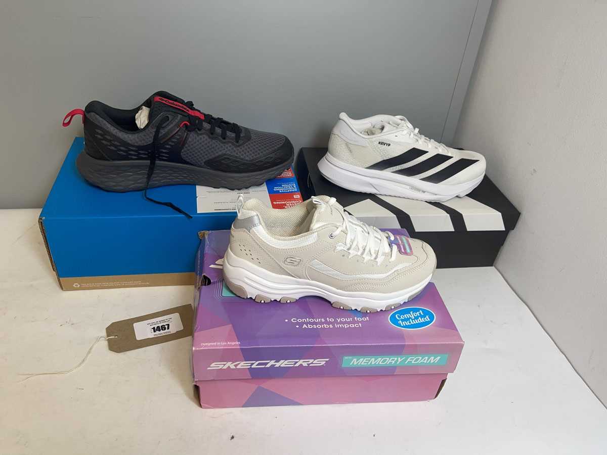 Lot 3x Boxed pairs of trainers to include...