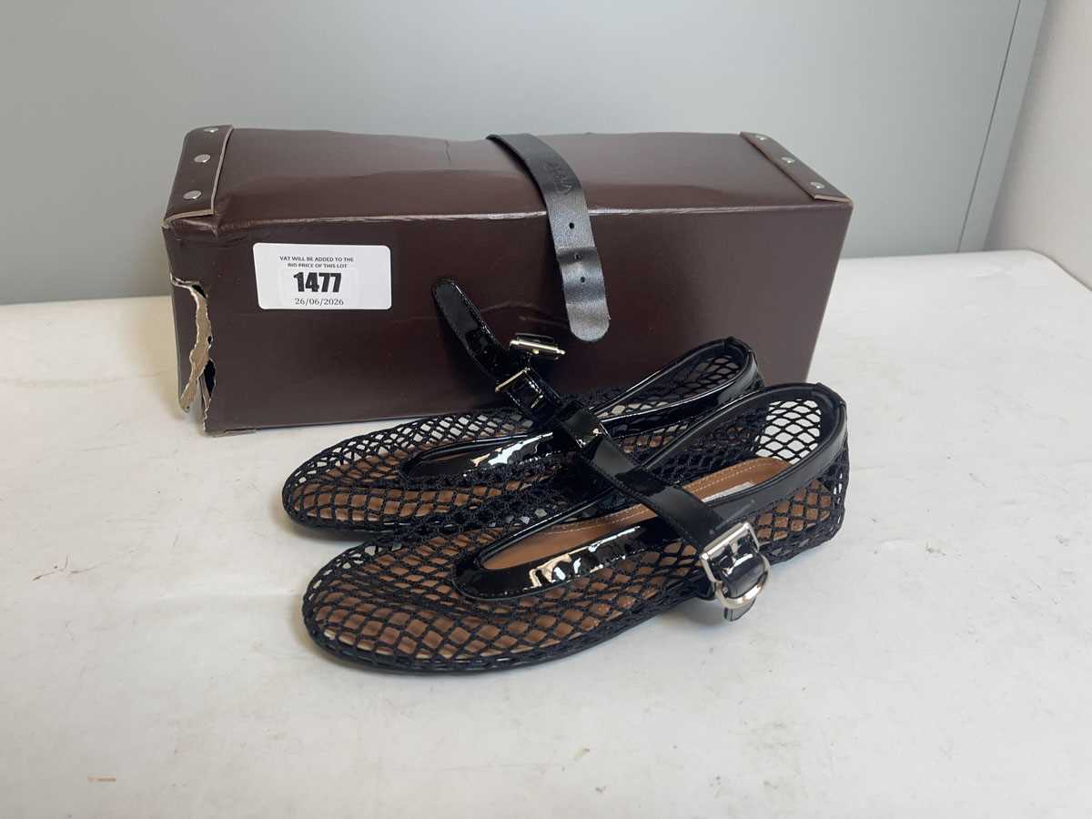 Lot Alaia Paris EU37 scarpa mesh shoes in berry -...