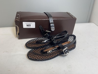 Lot Alaia Paris EU37 scarpa mesh shoes in berry -...