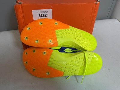 Lot Nike UK8 zoom rival XC 6 trainers in volt - boxed