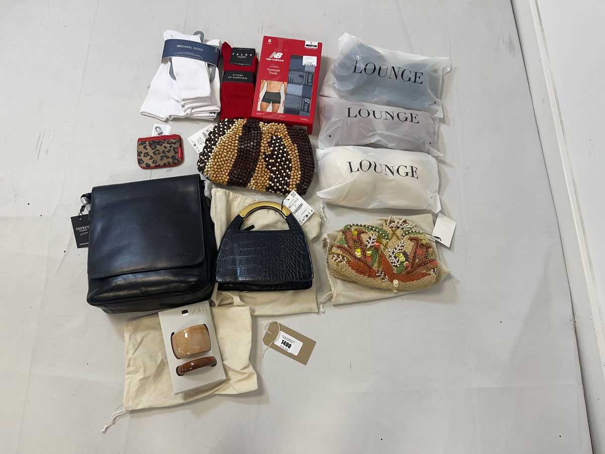 Lot Designer accessories to include Zara, Falke,...