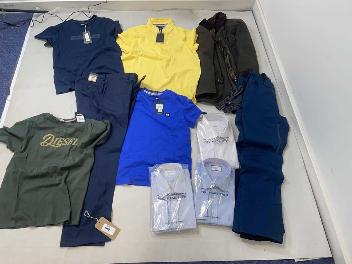 Lot Clothing to include Diesel, Charles Tyrwhitt,...