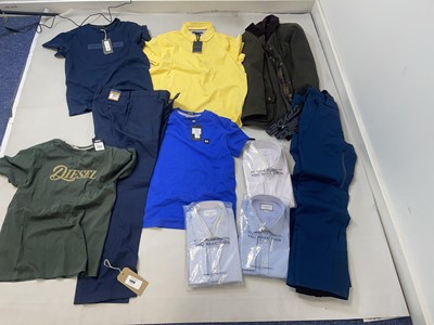 Lot Clothing to include Diesel, Charles Tyrwhitt,...