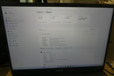 Lot 1184 - MSI Pulse 16 AI C1VGKG gaming laptop, Intel...