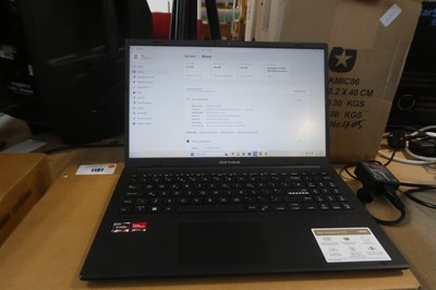 Lot 1187 - ASUS Vivobook E1504F laptop, AMD R5-7520U,...