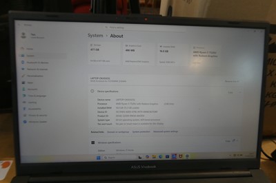 Lot 1187 - ASUS Vivobook E1504F laptop, AMD R5-7520U,...
