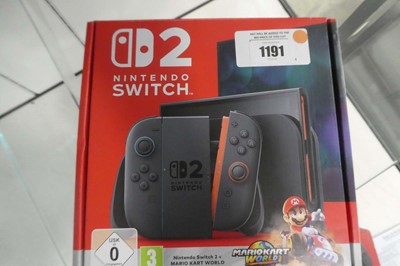 Lot 1191 - Nintendo Switch 2 + Mario Kart World, boxed