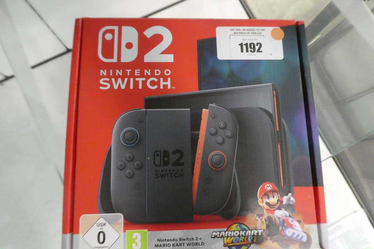 Lot 1192 - Nintendo Switch 2 + Mario Kart World, boxed
