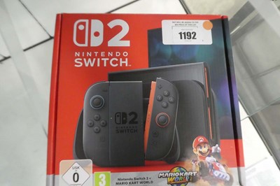 Lot 1192 - Nintendo Switch 2 + Mario Kart World, boxed