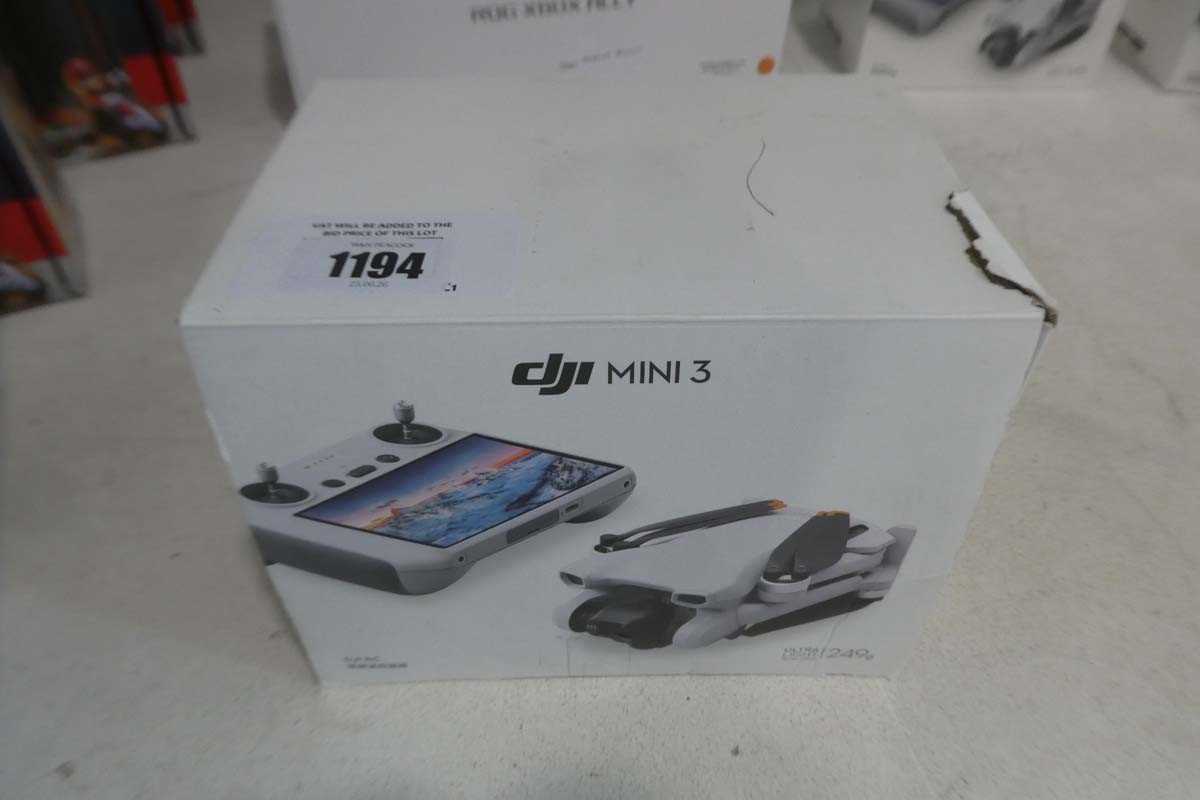 Lot 1194 - DJI Mini 3 drone, boxed