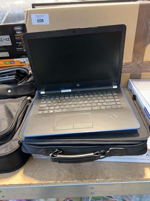 Lot 1206 - 4x laptops including an HP 14-bw020na with PSU...