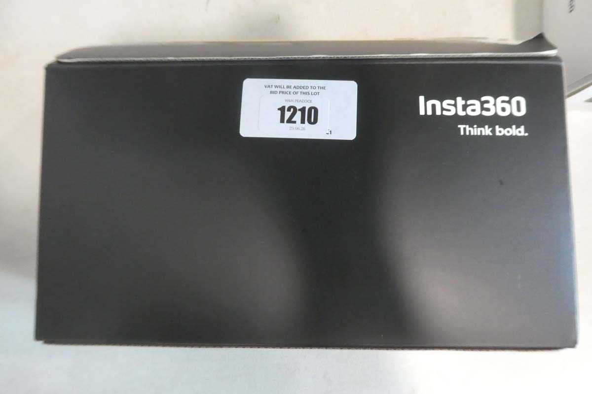 Lot 1210 - Insta360 X5 8K 360 Action Cam, boxed with 2x...