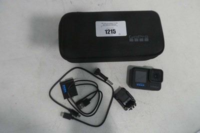 Lot 1215 - GoPro 13 Black action cam with case, 2x...