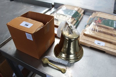 Lot 268 - Ship bell in brass / gold effect finish