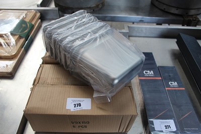 Lot 270 - 2x boxes of 6 small stainless steel...