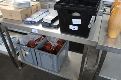 Lot 273 - 110cm stainless steel preparation table with...