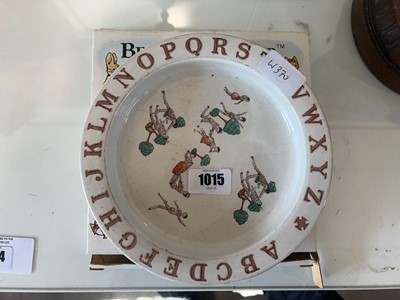 Lot 1015 - Beatrix Potter birthday plate and an alphabet...