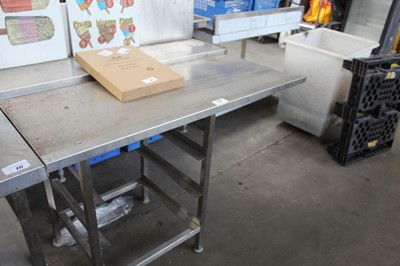Lot 276 - 130cm stainless steel dishwasher draining...