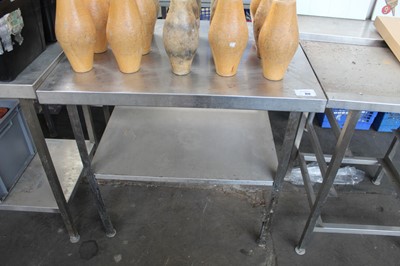 Lot 277 - 90cm stainless steel preparation table